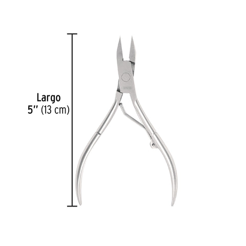 Alicate para pedicure 5' cabeza plana punta extrafina,PRETUL | UNA-350P | 28229