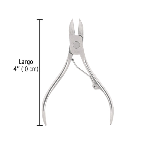 Alicate para pedicure 4', cabeza curva, punta fina, PRETUL | UNA-340P | 28231