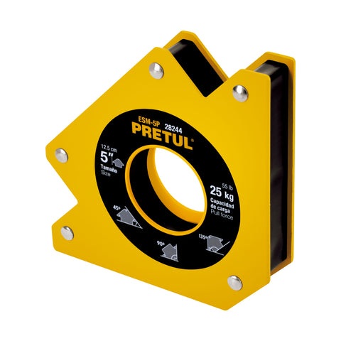 Escuadra magnética p/soldar, 5', capacidad 25 kg, PRETUL | ESM-5P | 28244