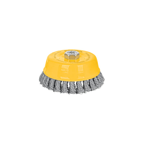 Carda copa 5' alambre trenzado grueso, eje 5/8'-11, Pretul | CT-612XP | 28261
