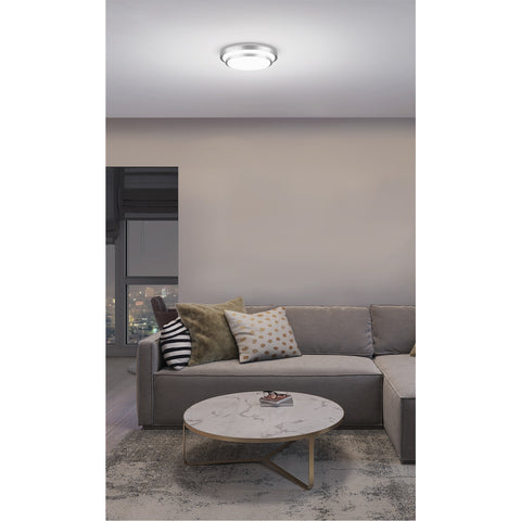 Luminario LED plafón decorativo 22W 6500K, metálico, BASIC | PLA-704L | 29008