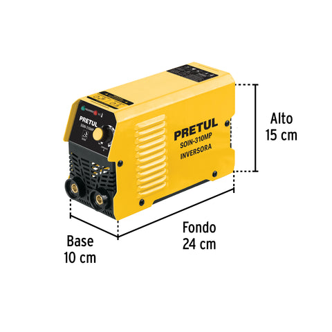 Mini soldadora inversora 100A, 127V, Serie 300, PRETUL | SOIN-310MP | 29017