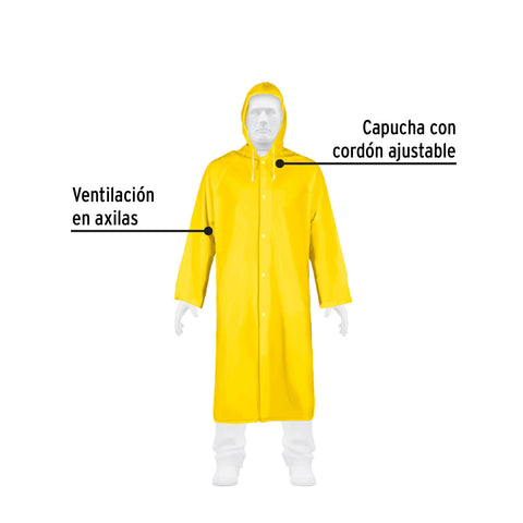 Gabardina impermeable ligera de PVC, talla G, Pretul | IMPER-L-P | 29964