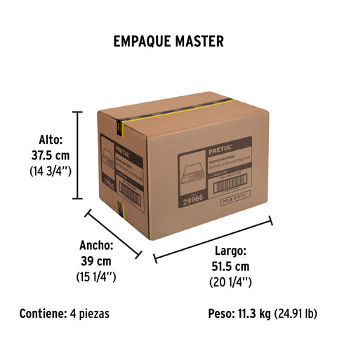 Báscula electrónica multifunciones 40 kg, Pretul | BASE-40P | 29966