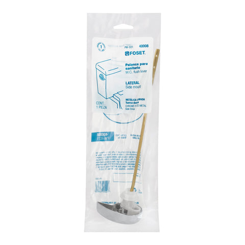 Palanca lateral metálica cromada para WC, FOSET | PW-021 | 40008
