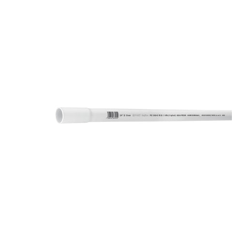Tubo de 3/4' PVC hidráulico RD 26, 3m, 0.5kg, FOSET | PVC-102 | 40082