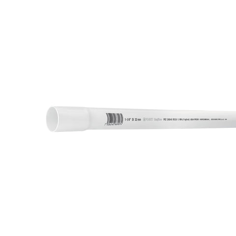 Tubo de 1-1/4' PVC hidráulico RD 26, 3m, 0.9kg, FOSET | PVC-104 | 40084