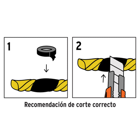 Metro de cuerda amarilla de polipropileno 4 mm, rollo 119m | CUE-041M | 40092