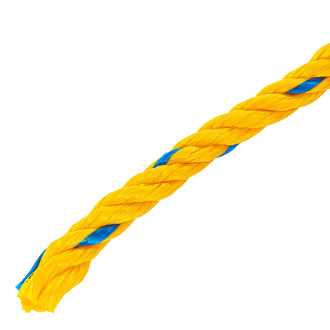 Metro de cuerda amarilla de polipropileno 10 mm, rollo 22m | CUE-101M | 40095