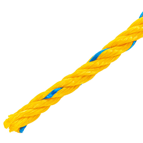 Metro de cuerda amarilla de polipropileno 11 mm, rollo 18m | CUE-111M | 40096