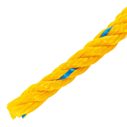 Metro de cuerda amarilla de polipropileno 13 mm, rollo 13m | CUE-131M | 40097