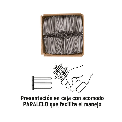 Kilo de clavo estándar 3' con cabeza en caja de 10 kg, FIERO | CLE-3-10 | 40168