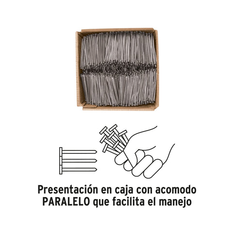 Kilo de clavo estándar 4' con cabeza en caja de 10 kg, FIERO | CLE-4-10 | 40170