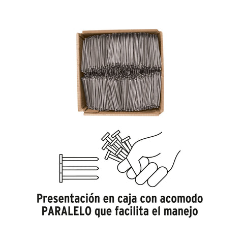 Kilo de clavo estándar 5' con cabeza en caja de 10 kg, FIERO | CLE-5-10 | 40171