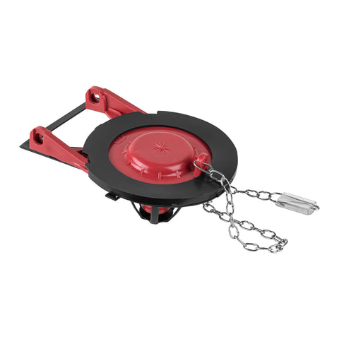 Sapo 3' para WC, silicona, rojo, cadena inox, FOSET | SA-011 | 40173