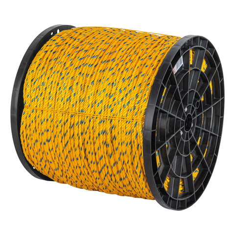 Metro de cuerda amarilla de polipropileno 6mm, carrete 920m | CUE-06M | 40175