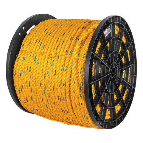 Metro de cuerda amarilla de polipropileno 16mm, carrete 264m | CUE-16M | 40180