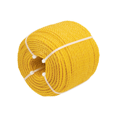 Kilo de cuerda amarilla de polipropileno 4 mm, rollo 1kg | CUE-041K | 40183