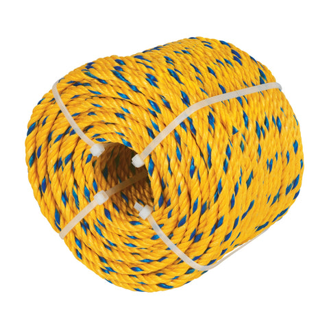Kilo de cuerda amarilla de polipropileno 6 mm, rollo 1kg | CUE-061K | 40184