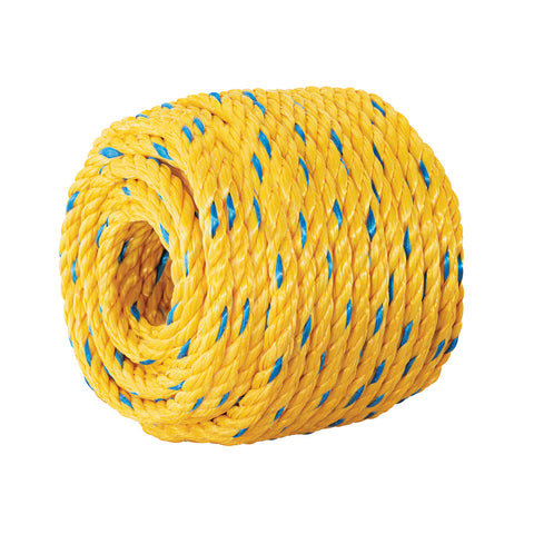 Kilo de cuerda amarilla de polipropileno 10 mm, rollo 1kg | CUE-101K | 40186
