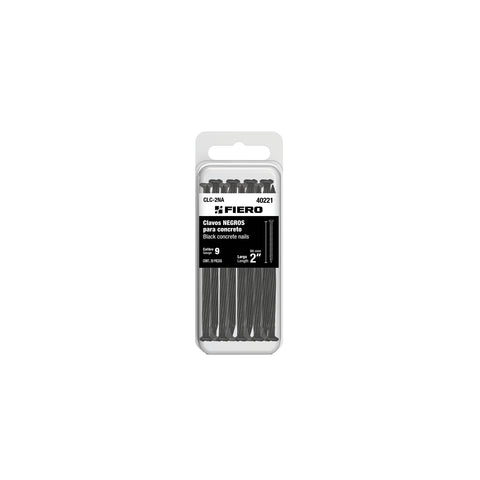 Blíster con 20 clavos negros para concreto 2', FIERO | CLC-2NA | 40221