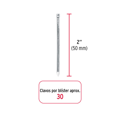 Blíster con 30 clavos estándar 2' sin cabeza, FIERO | CLS-2A | 40233
