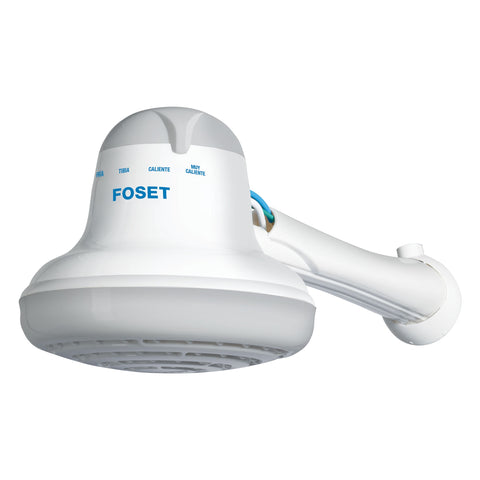 Regadera eléctrica, 4 temperaturas, 16.5cm, gris, FOSET | REGEL-6G | 40238
