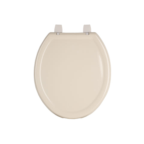 Asiento redondo ligero con tapa para WC, hueso, FOSET BASIC | AWC-35H | 40242