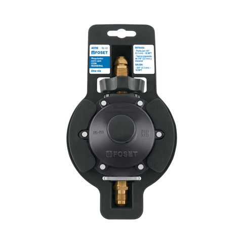 Regulador de gas 1 vía con maneral, baja presión, FOSET | RG-101 | 40709