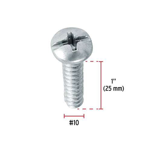 Blíster con 10 pijas para lámina, #10 x 1', FIERO | PILA-10X1A | 40733