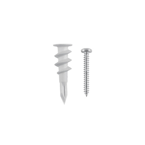 Kit 20 taquetes plásticos 1/2', p/panel de yeso con pijas #8 | TQ-1/2TJ | 40743