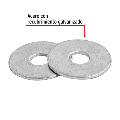 Blíster con 30 arandelas planas de 1/4', FIERO | ARA-1/4A | 40751
