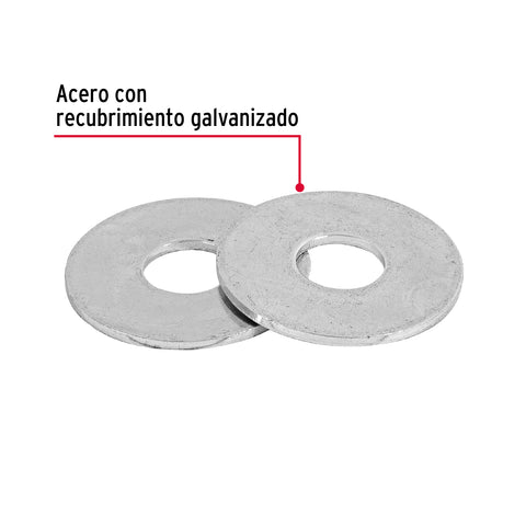 Blíster con 25 arandelas planas de 5/16', FIERO | ARA-5/16A | 40752
