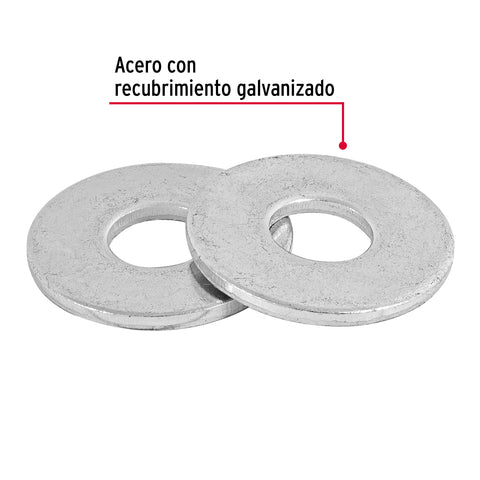 Blíster con 14 arandelas planas de 3/8', FIERO | ARA-3/8A | 40753