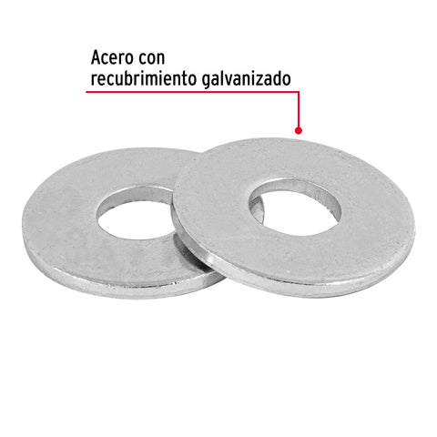 Blíster con 6 arandelas planas de 1/2', FIERO | ARA-1/2A | 40754