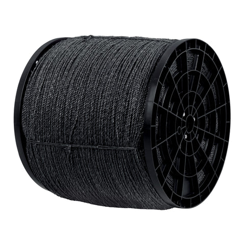 Kilo de cuerda negra de polipropileno 4 mm, carrete 20kg | CUE-04NK | 40762