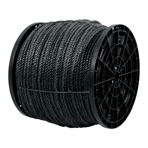 Kilo de cuerda negra de polipropileno 11 mm, carrete 20kg | CUE-11NK | 40766