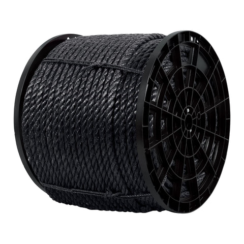 Kilo de cuerda negra de polipropileno 19 mm, carrete 30kg | CUE-19NK | 40769