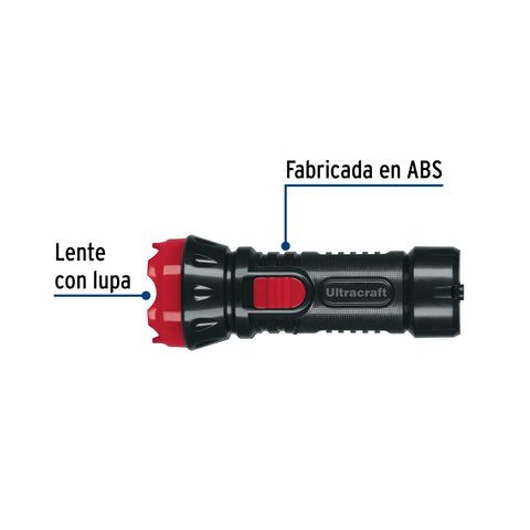 Linterna plástica de LED, 40 lm, recargable, ULTRACRAFT | LILE-21U | 41010