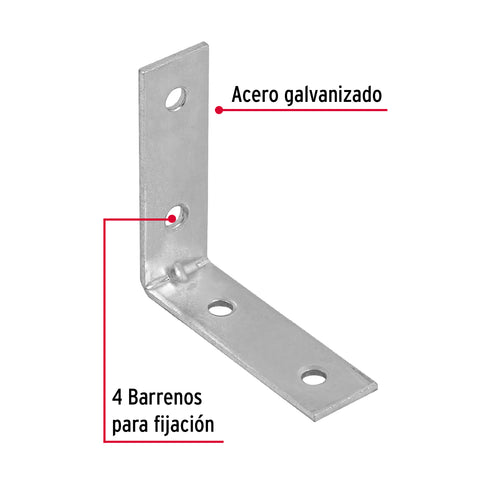 Bolsa con 24 escuadras esquineras 2' x 2', FIERO | EESQ-2 | 41032