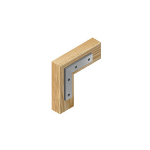 Bolsa c/24 escuadras planas cantoneras 2-1/2'x2-1/2', FIERO | ECAN- 2-1/2 | 41040