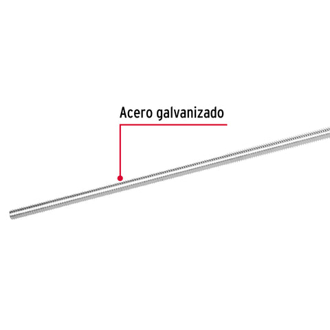 Varilla roscada de 1 m x 5/16', FIERO | VARO-5/16 | 42412