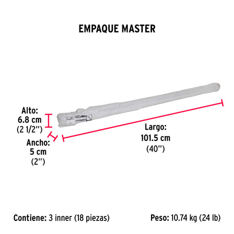 Varilla roscada de 1 m x 7/16', FIERO | VARO-7/16 | 42414