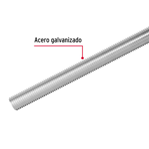 Varilla roscada de 1 m x 1/2', FIERO | VARO-1/2 | 42415