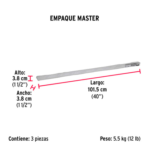 Varilla roscada de 1 m x 3/4', FIERO | VARO-3/4 | 42417