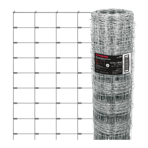 Rollo malla borreguera, 1.2m x 50m acero galvanizado, 26kg | MAGA-50X12 | 42860