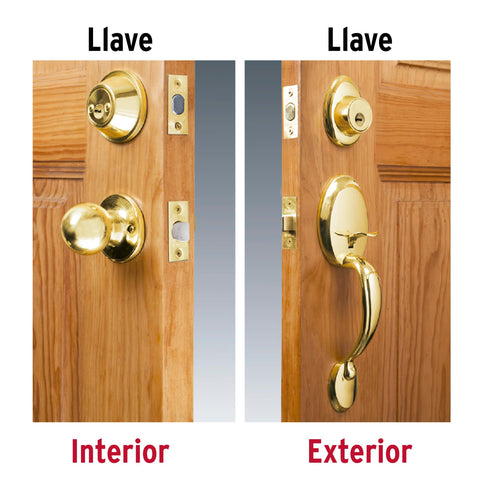 Jaladera y perilla, Lugo llave-llave, LB, HERMEX | CEP-12PJ | 43020