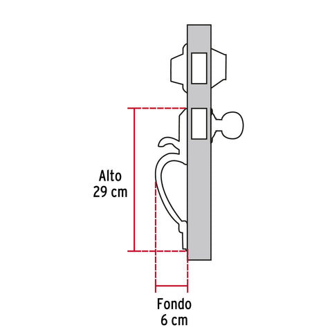 Jaladera y perilla, Lugo llave-llave, cromo mate, HERMEX | CEP-32PJ | 43024