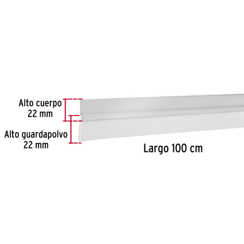 Guardapolvo fijo de 100 cm, aluminio, HERMEX | GUPO-100A | 43030