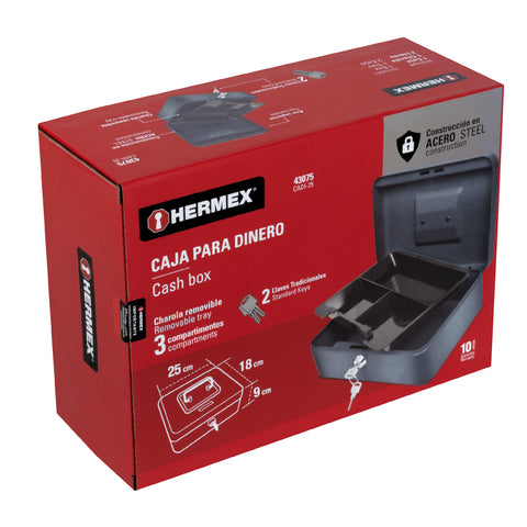 Caja para dinero, 25 cm, HERMEX | CADI-25 | 43075